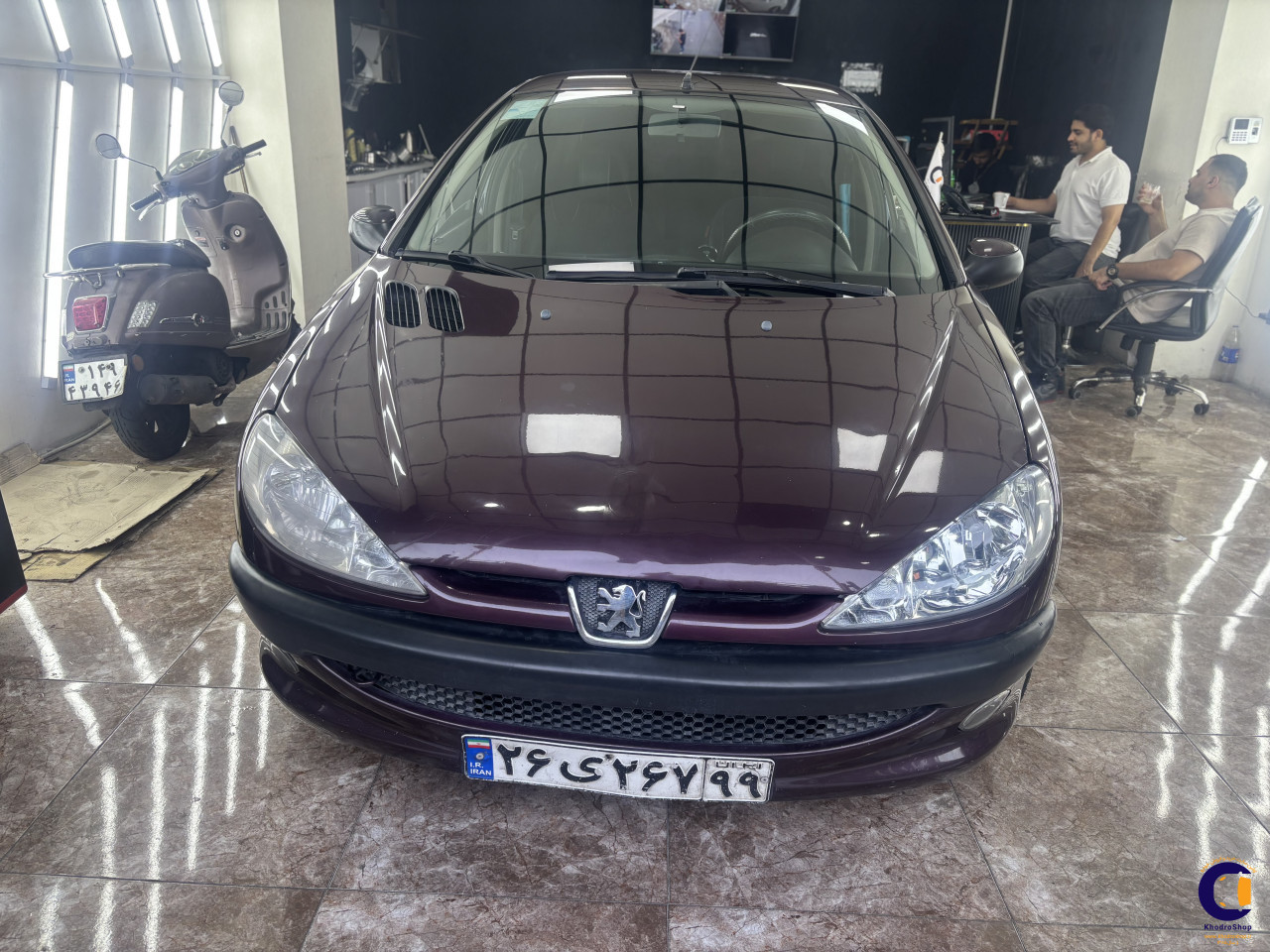 نمای 3 از خرید پژو 206 SD V8 مدل 2015-1394 مدل 2015-1394 رنگ بادمجانی نقدی و اقساطی در خودروشاپ