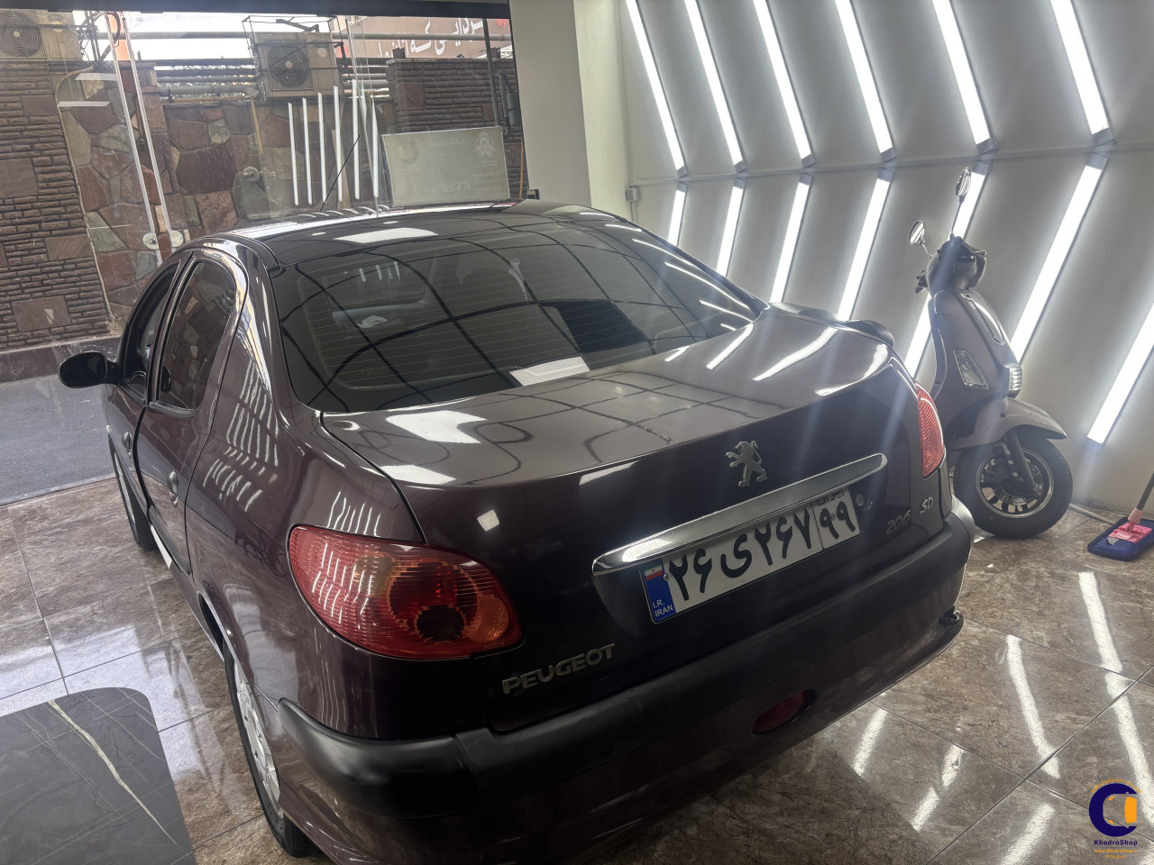 نمای 7 از خرید پژو 206 SD V8 مدل 2015-1394 مدل 2015-1394 رنگ بادمجانی نقدی و اقساطی در خودروشاپ