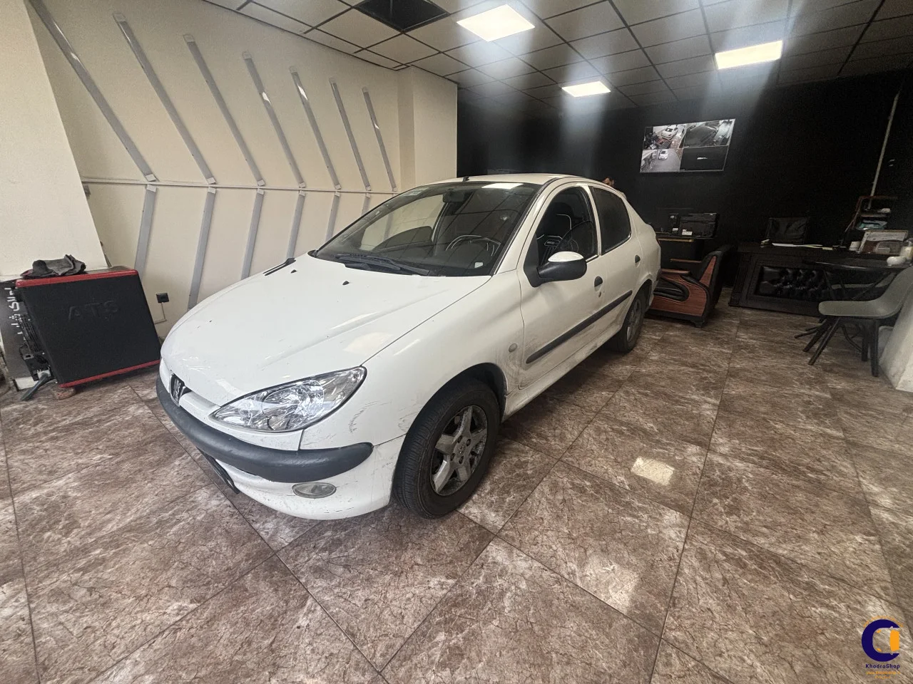 نمای 2 از خرید پژو 206 SD V8 مدل 2009-1388 مدل 2009-1388 رنگ سفید نقدی و اقساطی در خودروشاپ