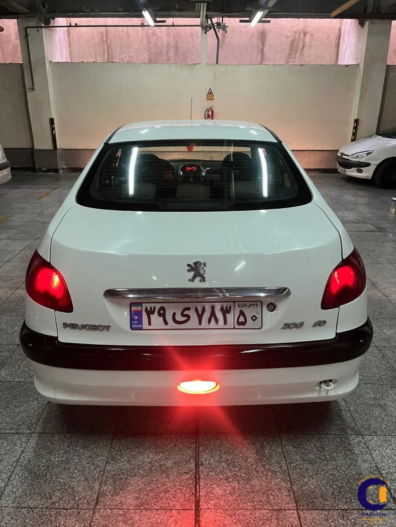 نمای 2 از خرید پژو 206 SD V8 مدل 2016-1395 مدل 2016-1395 رنگ سفید نقدی و اقساطی در خودروشاپ